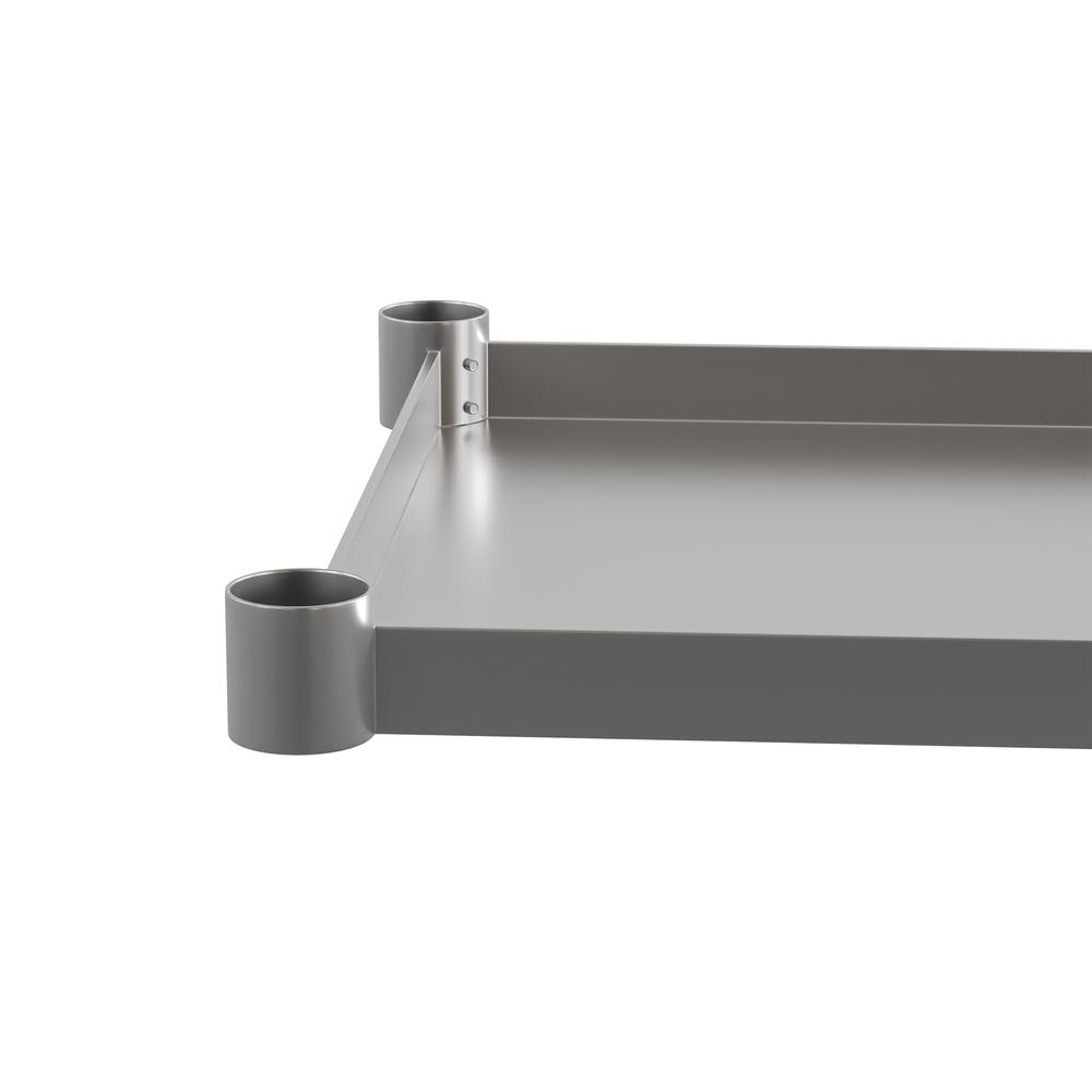 djustable Lower Shelf for 30" x 72" Stainless Steel Tables. Picture 6