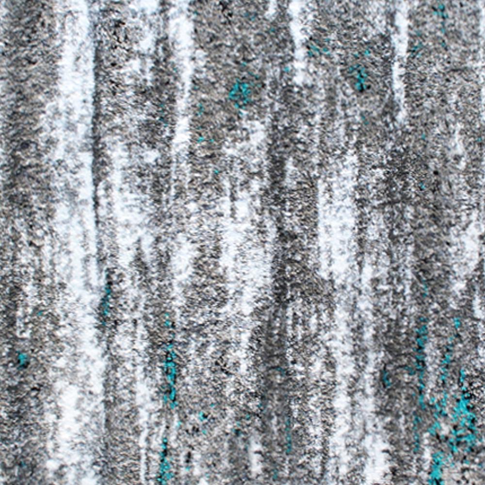 3' x 16' Distressed Gray Olefin Area Rug for Entryway, Living Room, Bedroom. Picture 6