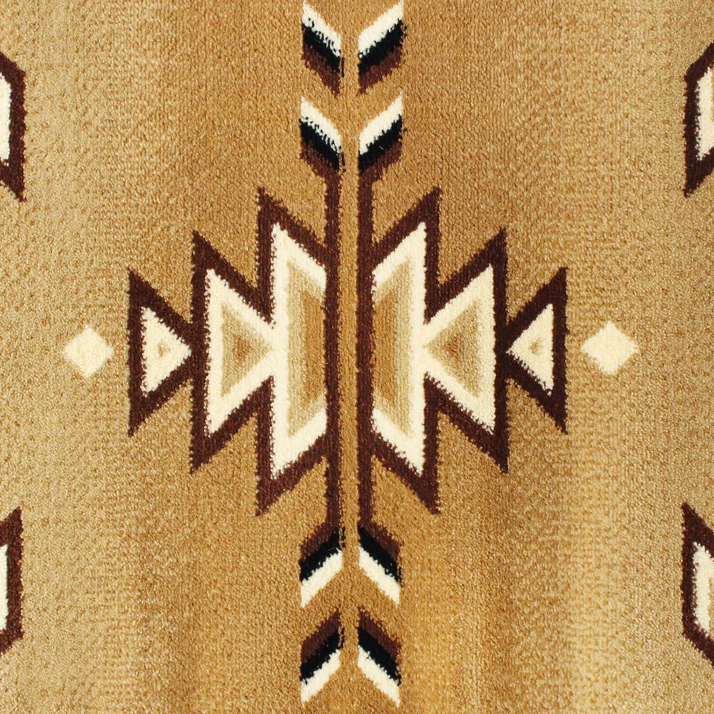 Southwestern 2' x 3' Brown Area Rug - Olefin Rug. Picture 7