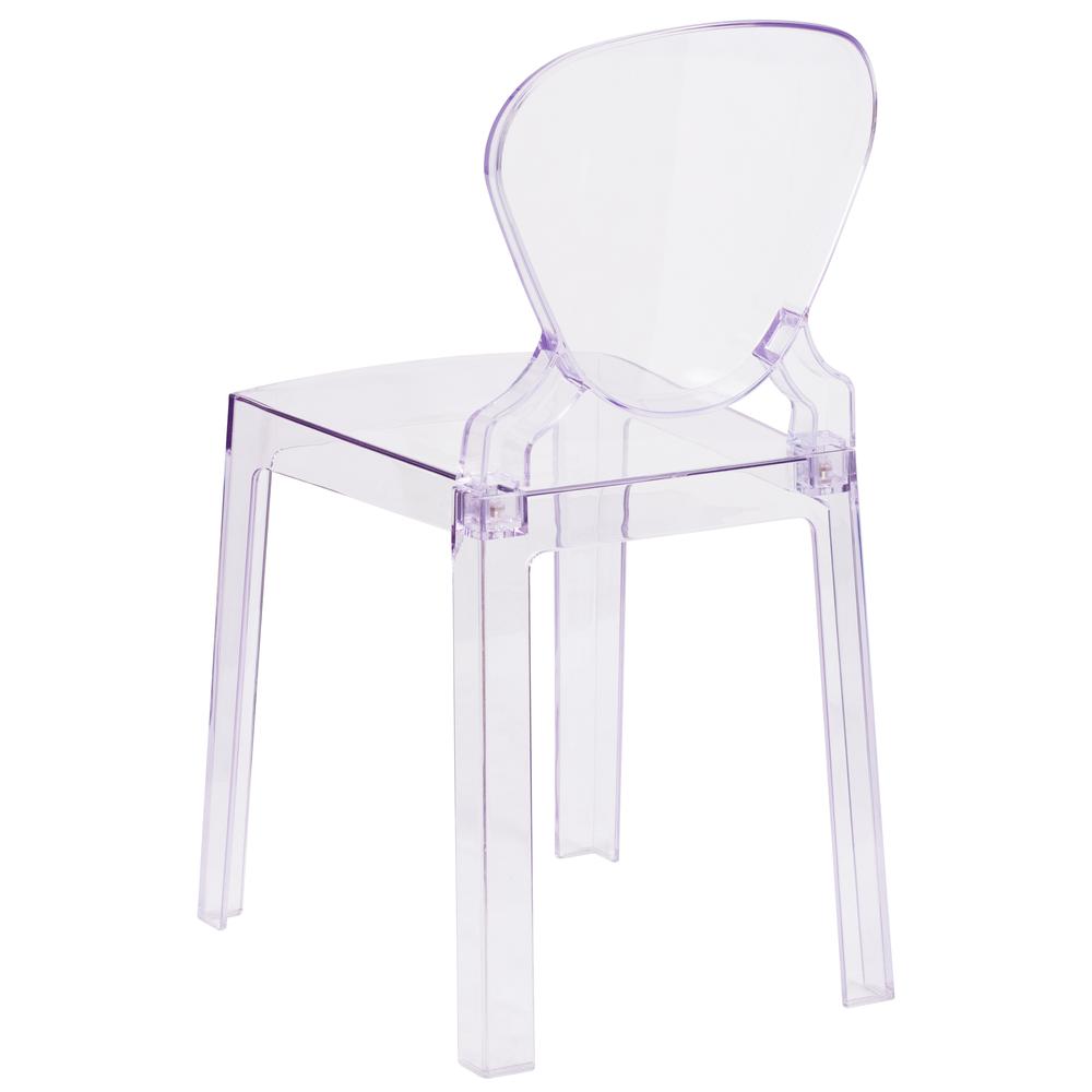 Ghost Chair with Tear Back in Transparent Crystal. Picture 3