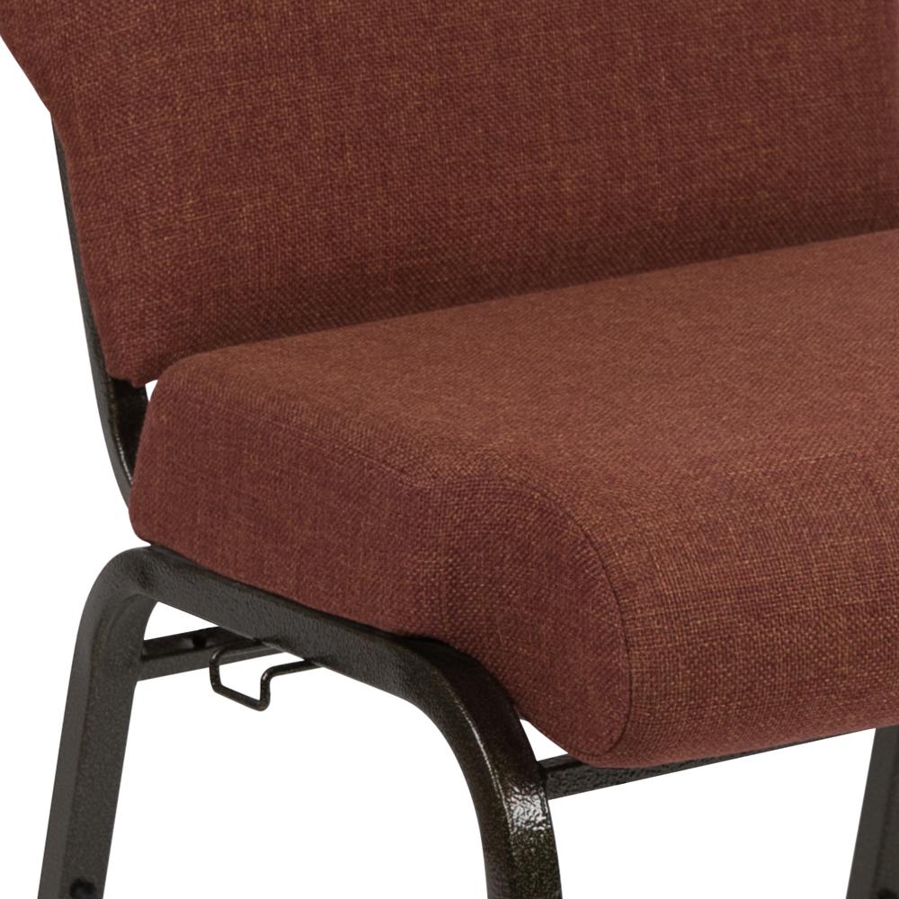 20.5 in. Cinnamon Molded Foam Church Chair. Picture 19