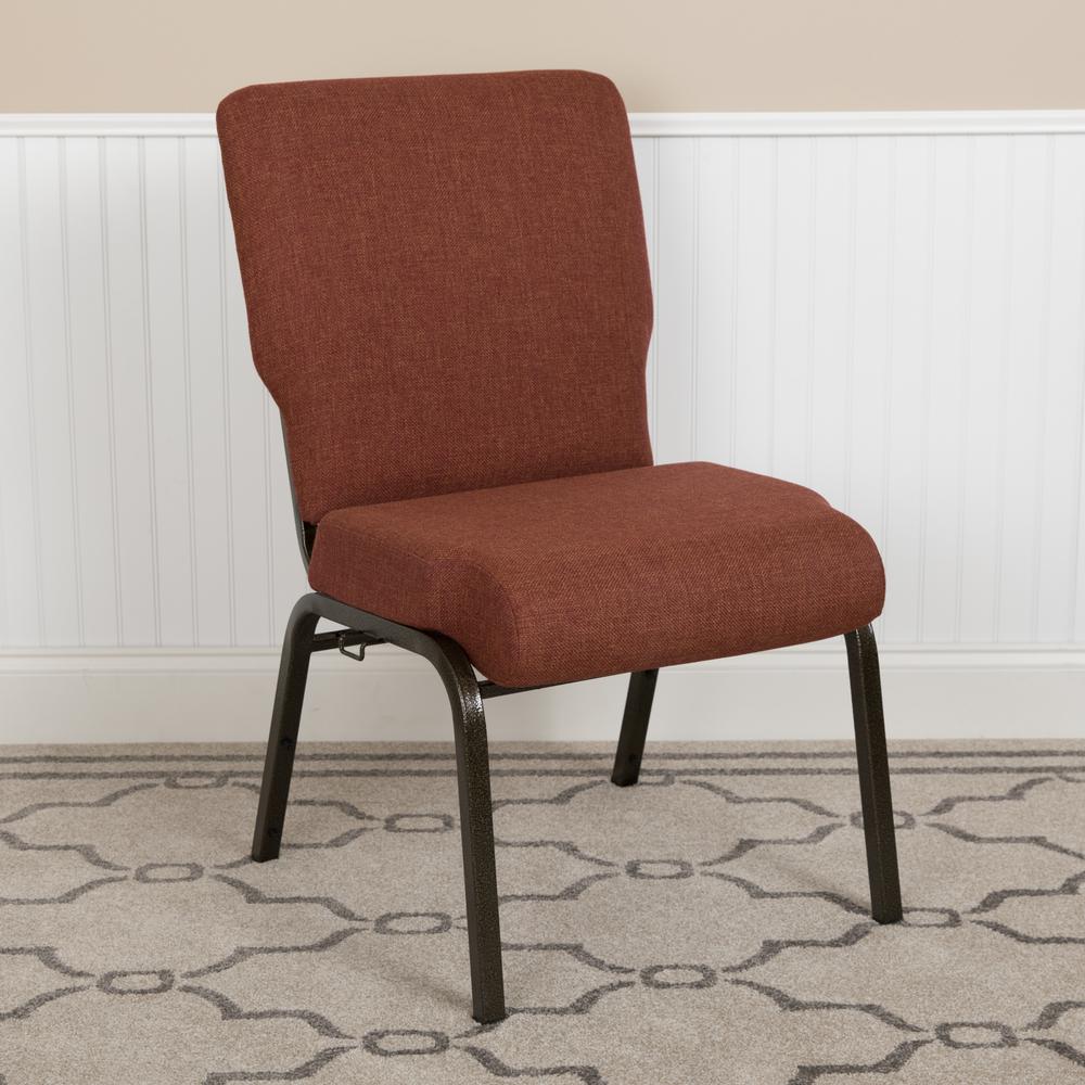 20.5 in. Cinnamon Molded Foam Church Chair. Picture 1