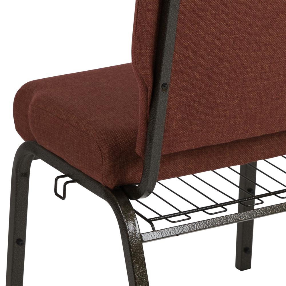 20.5 in. Cinnamon Molded Foam Church Chair. Picture 8
