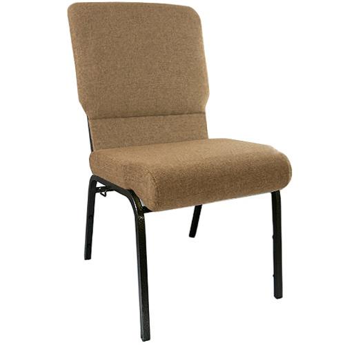 Mixed Tan Church Chairs 18.5 in. Wide. Picture 1