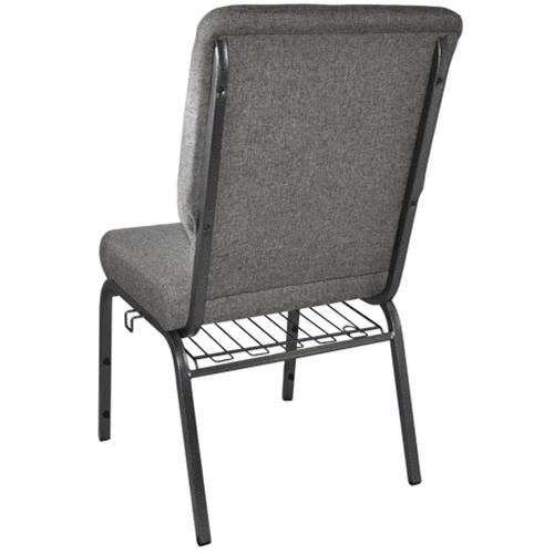 Charcoal Gray Church Chair 18.5 in. Wide. Picture 4