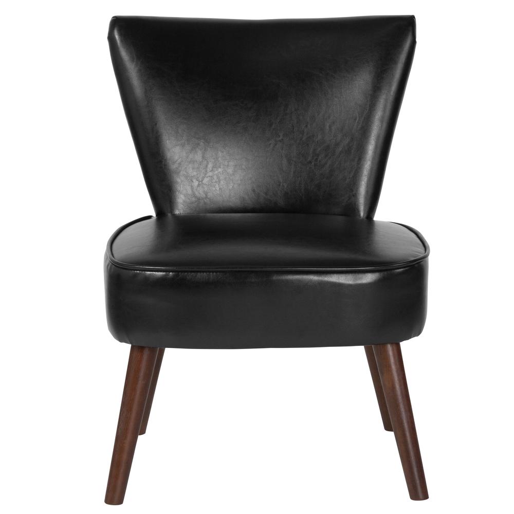 Black LeatherSoft Retro Chair. Picture 4