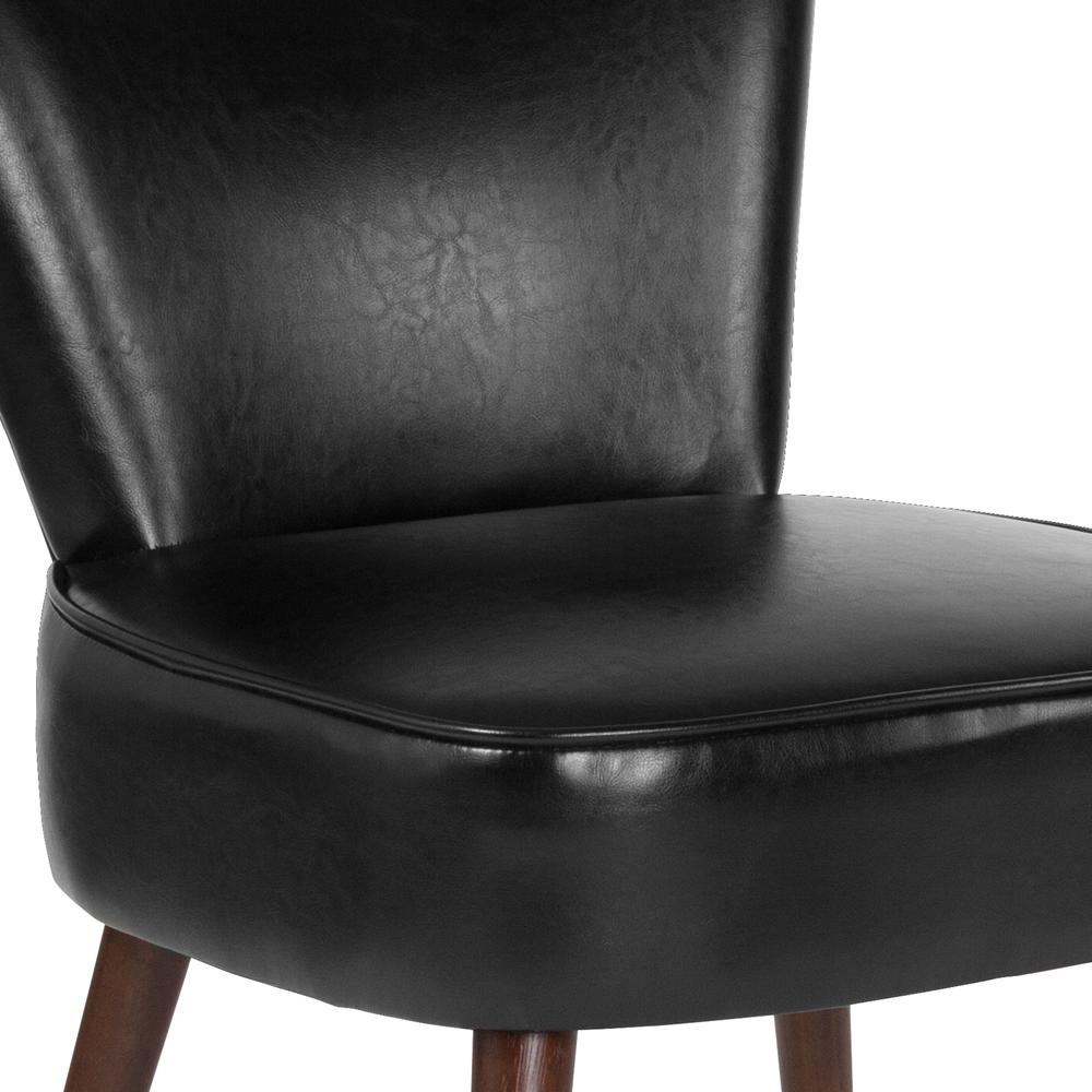 Black LeatherSoft Retro Chair. Picture 5