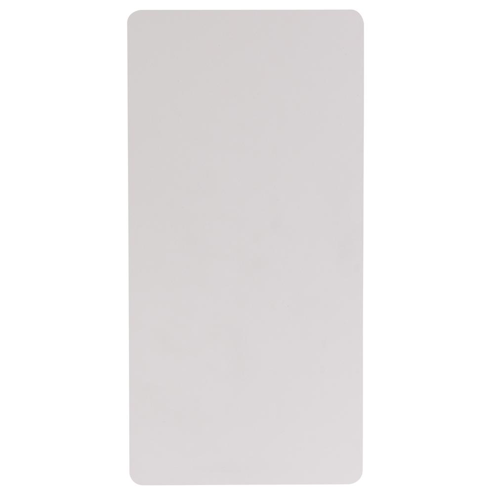 4-Foot Granite White Plastic Folding Table. Picture 3