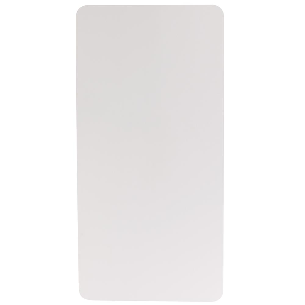 5-Foot Granite White Plastic Folding Table. Picture 3