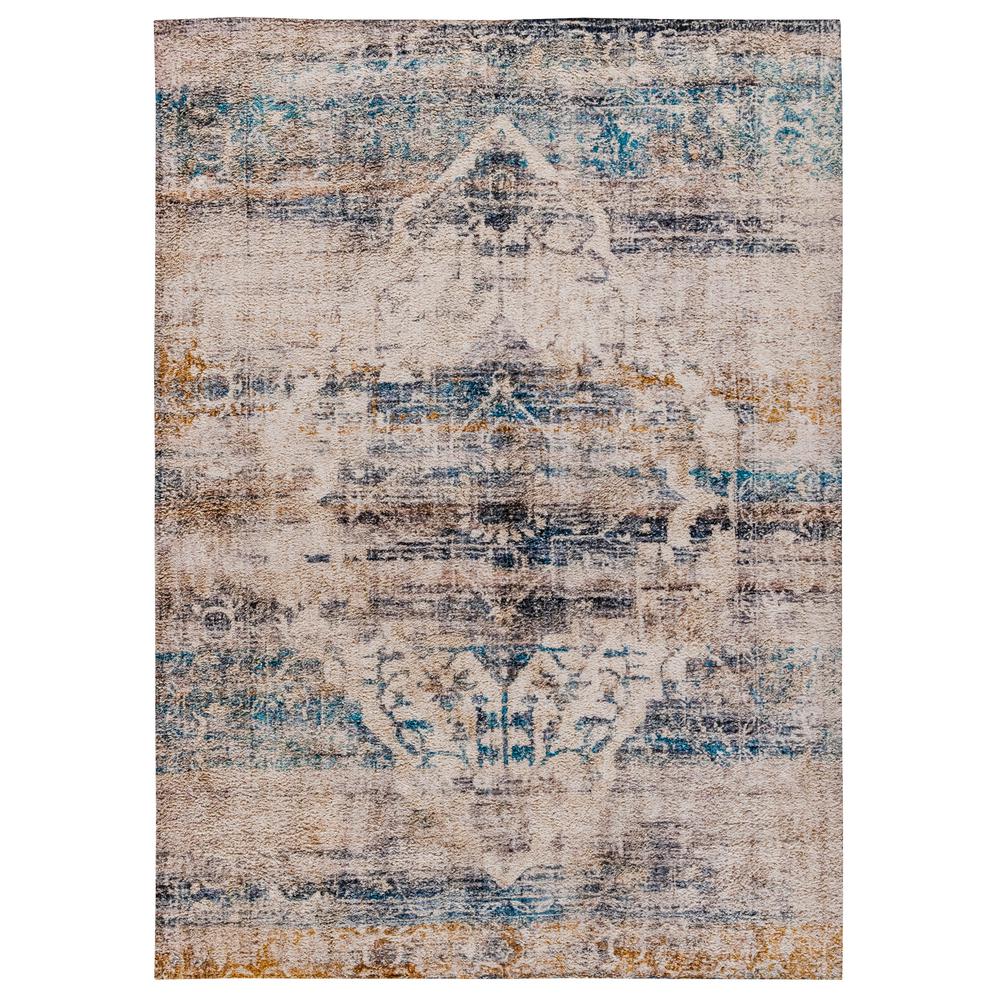 Artisan Old English Style Traditional Rug - 8' x 10' - Blue. Picture 2