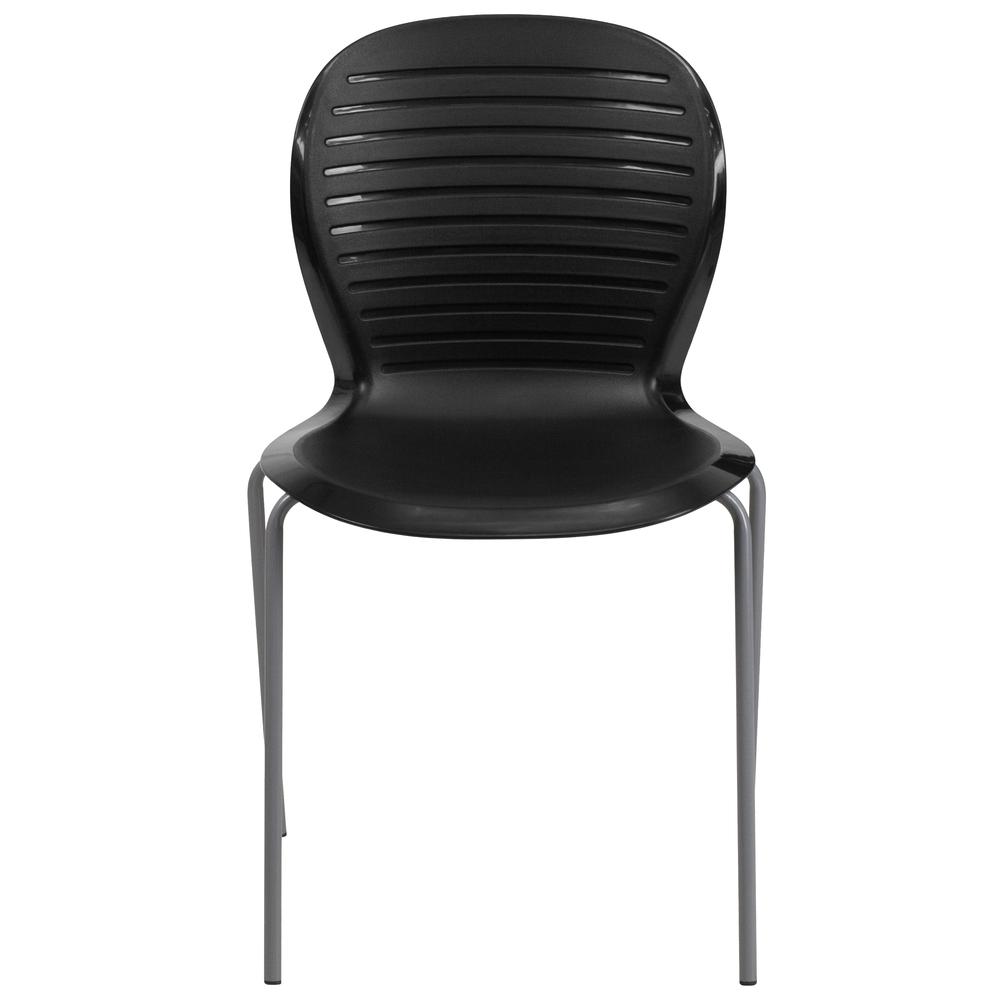 HERCULES Series 551 lb. Capacity Black Stack Chair. Picture 4
