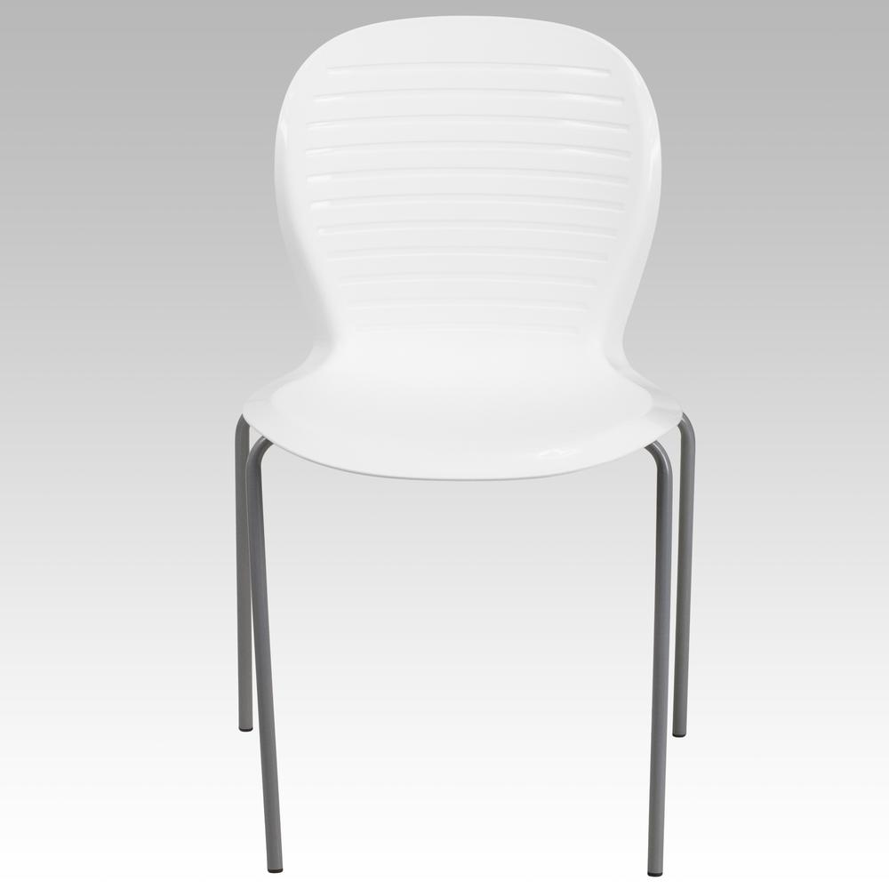 551 lb. Capacity White Stack Chair. Picture 4
