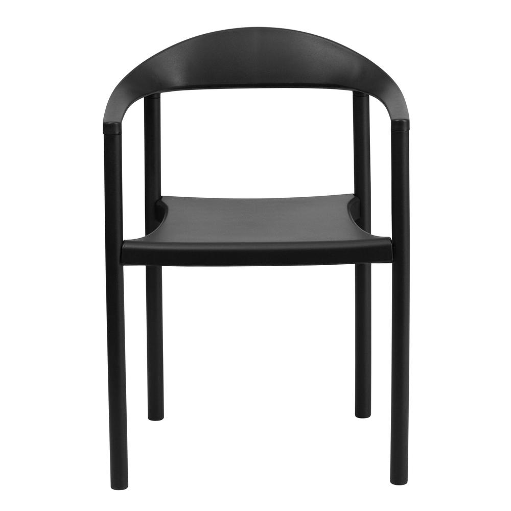 1000 lb. Capacity Black Plastic Cafe Stack Chair. Picture 4