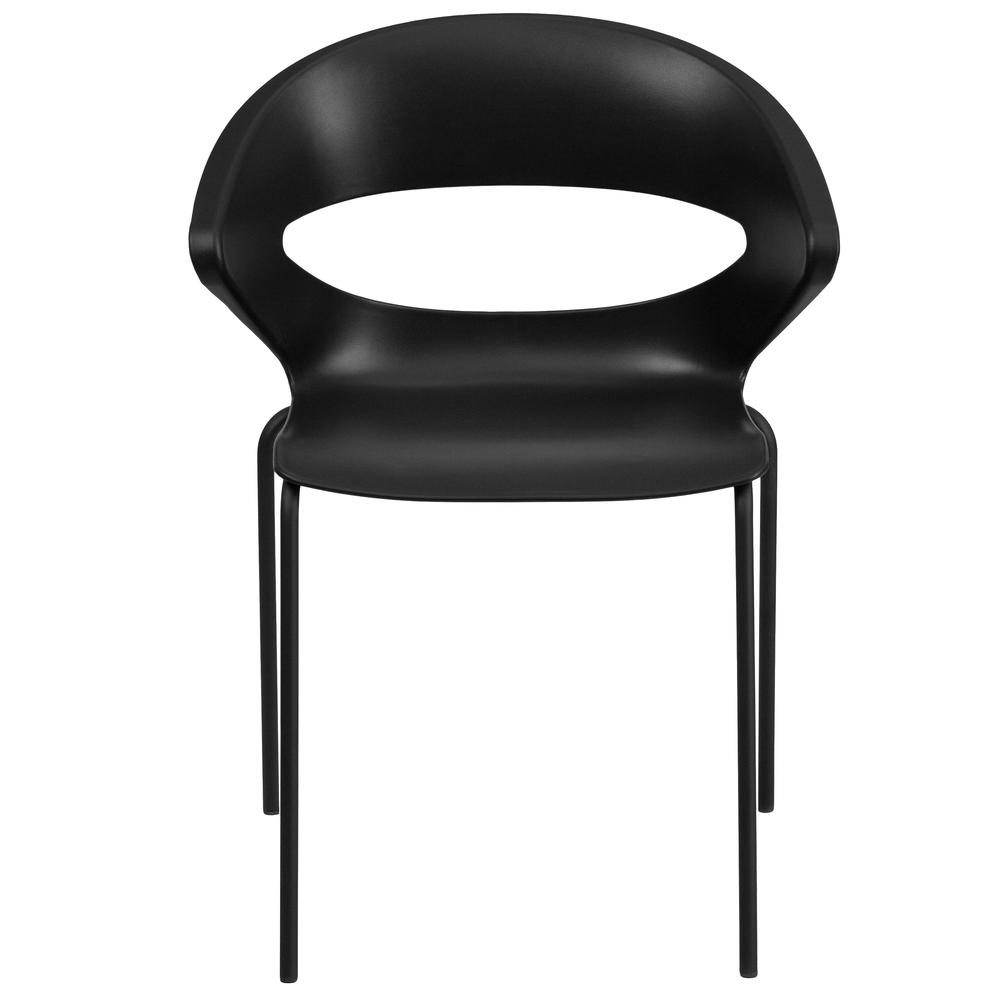 HERCULES Series 440 lb. Capacity Black Stack Chair. Picture 4