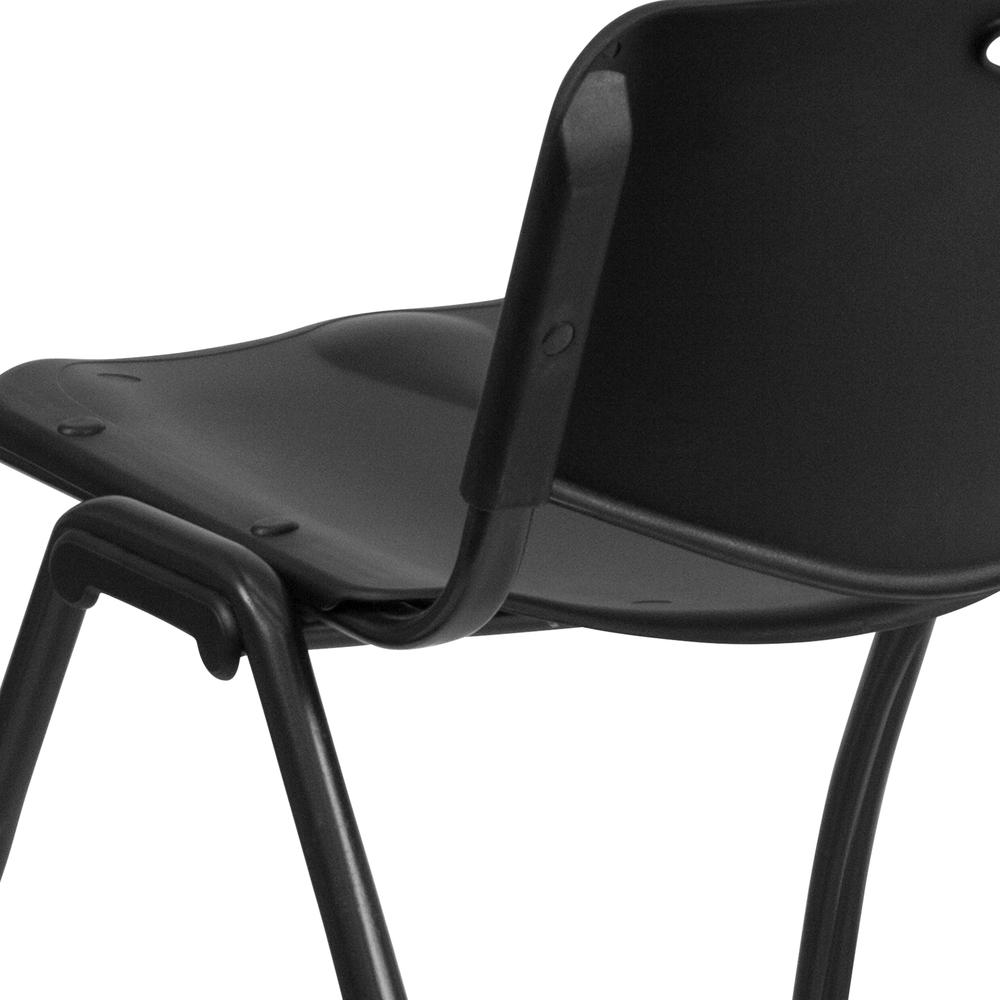 880 lb. Capacity Black Plastic Stack Chair. Picture 7