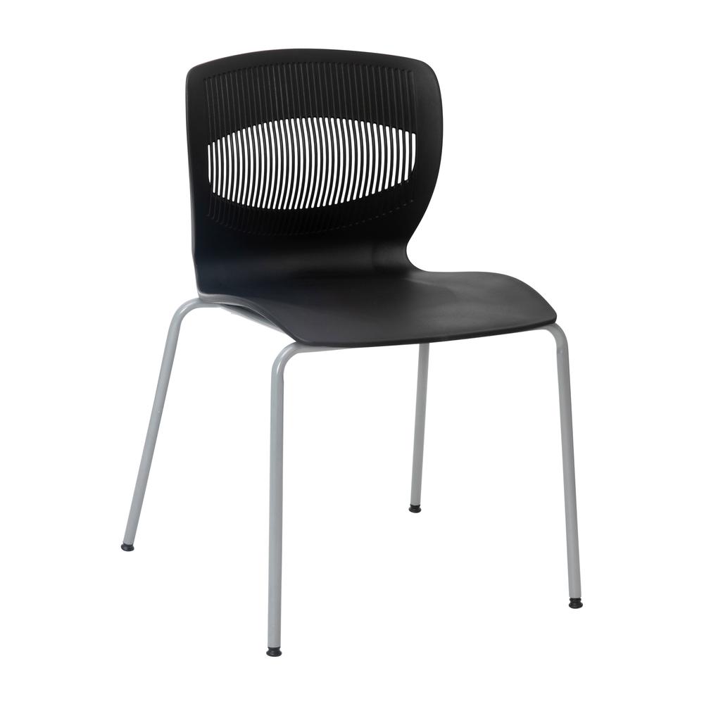 Modern Commercial Grade Stacking Chair with Lumbar Support. Picture 1