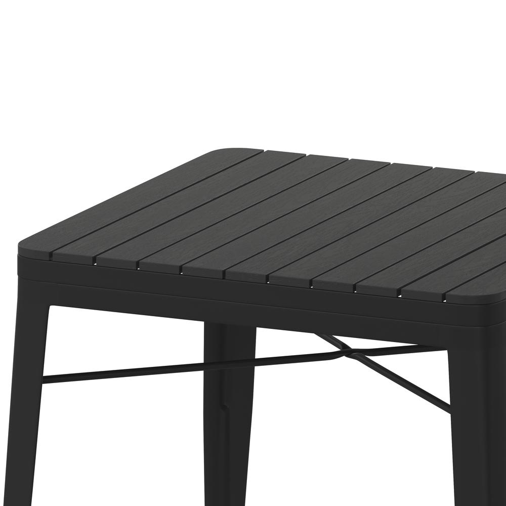 Modern Commercial Grade 24" Round Patio Dining Table. Picture 3