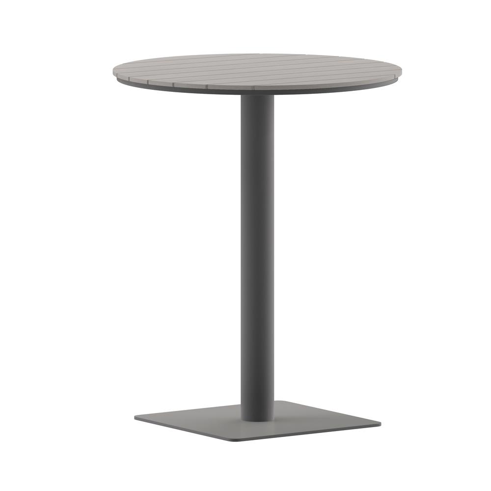 Modern Commercial Grade 24" Round Patio Dining Table. Picture 1