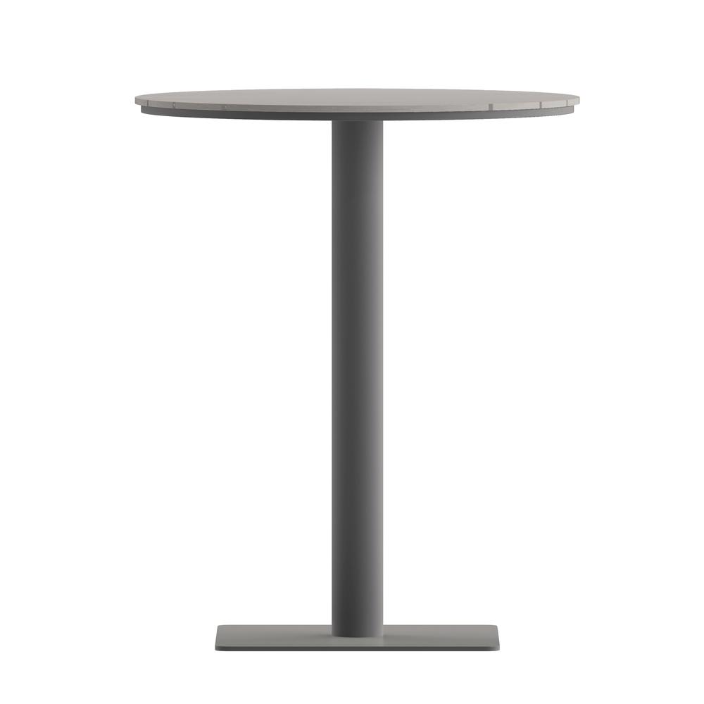 Modern Commercial Grade 24" Round Patio Dining Table. Picture 2