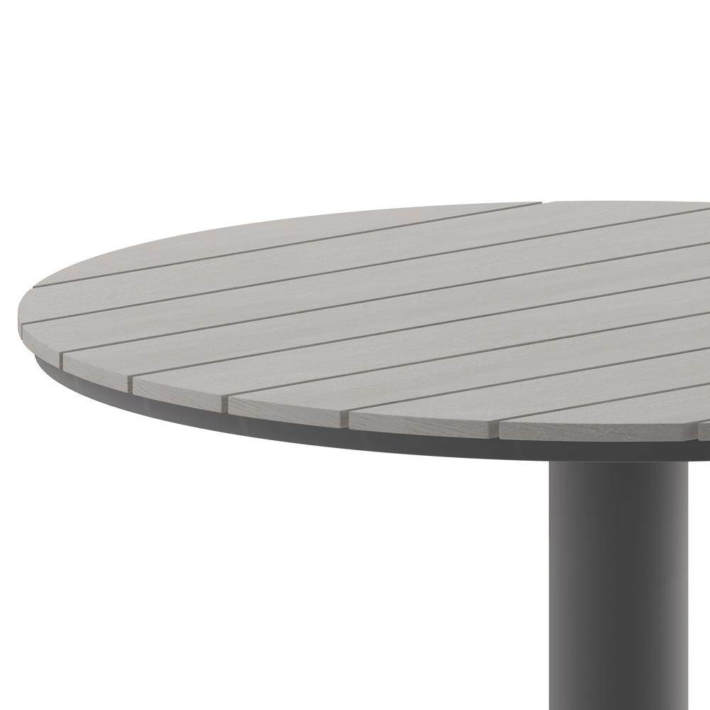 Modern Commercial Grade 24" Round Patio Dining Table. Picture 3