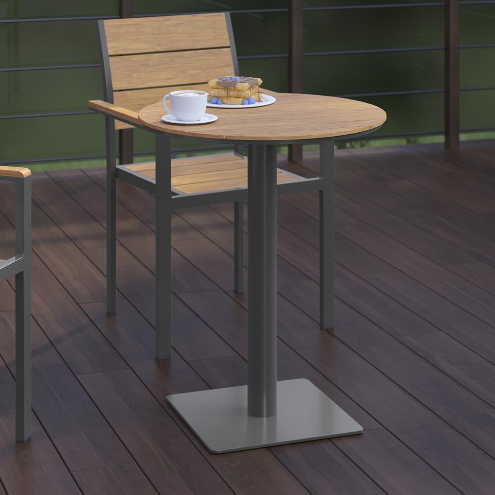 Modern Commercial Grade 55" x 31" Patio Dining Table. Picture 5