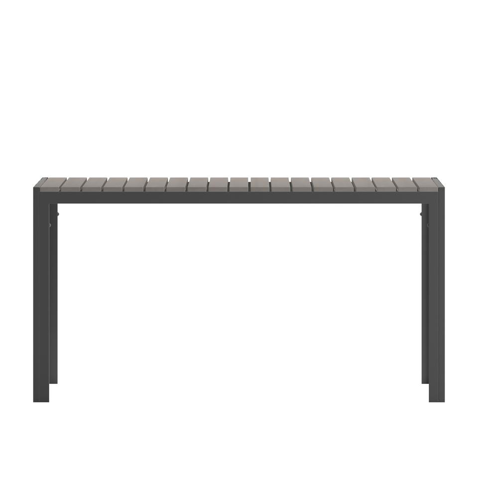 Modern Commercial Grade 55" x 31" Patio Dining Table. Picture 2