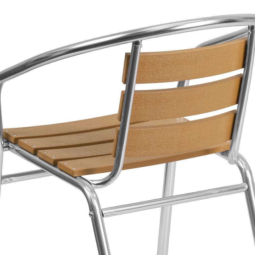 Contemporary Patio Chair with Arms for Indoor and Outdoor Use. Picture 2