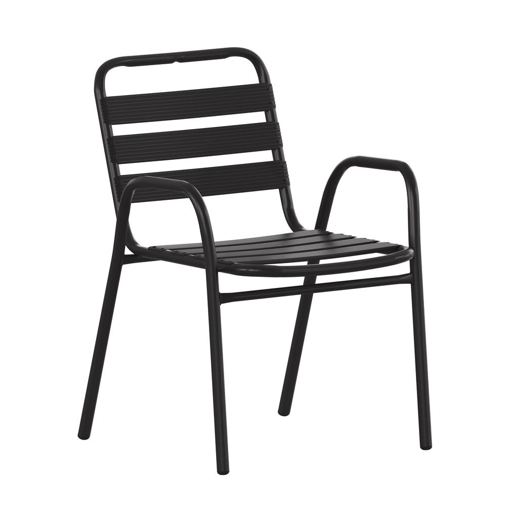 Contemporary Patio Chair with Arms for Indoor and Outdoor Use. Picture 1