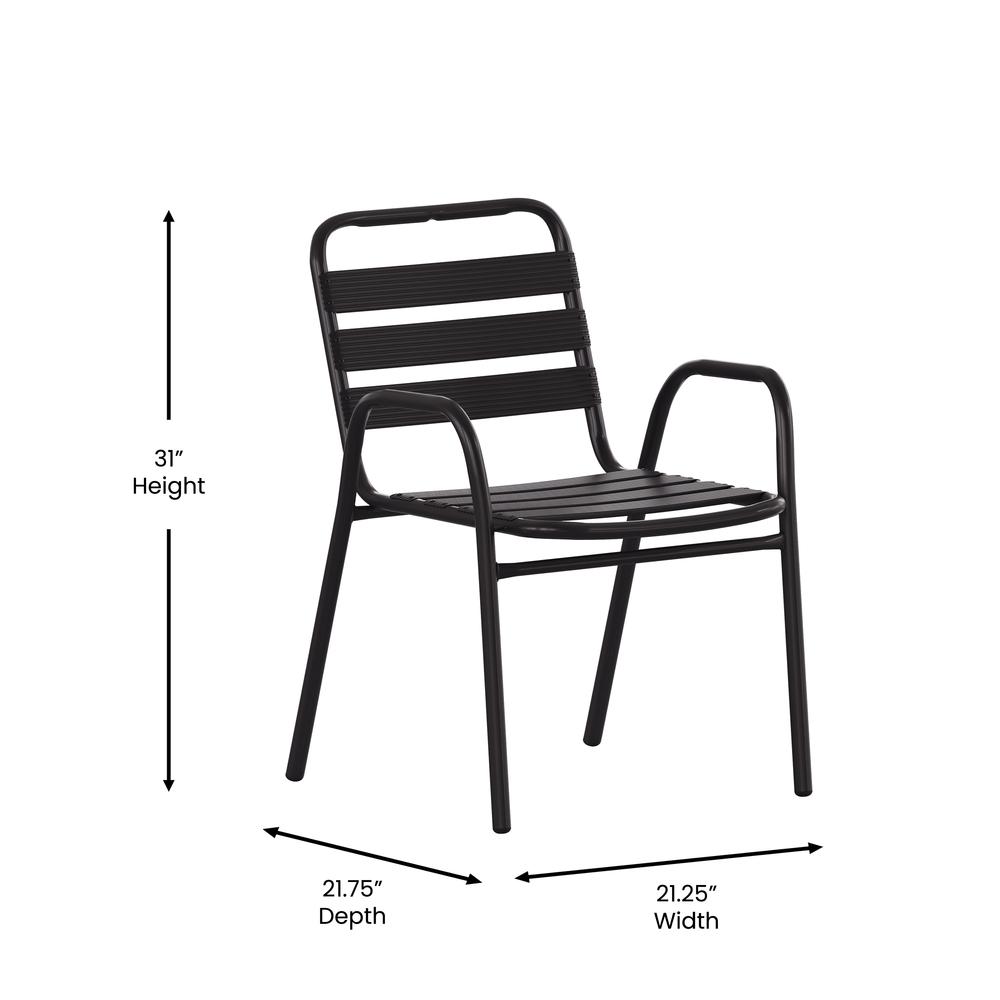 Contemporary Patio Chair with Arms for Indoor and Outdoor Use. Picture 8