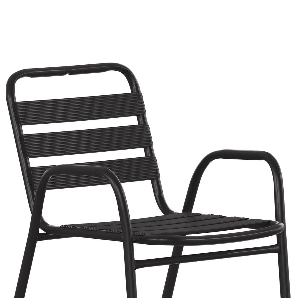 Contemporary Patio Chair with Arms for Indoor and Outdoor Use. Picture 3