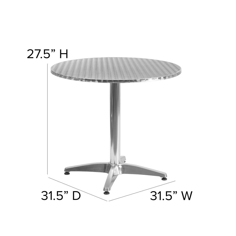 Square Aluminum Table Designed for Indoor and Outdoor Use. Picture 9