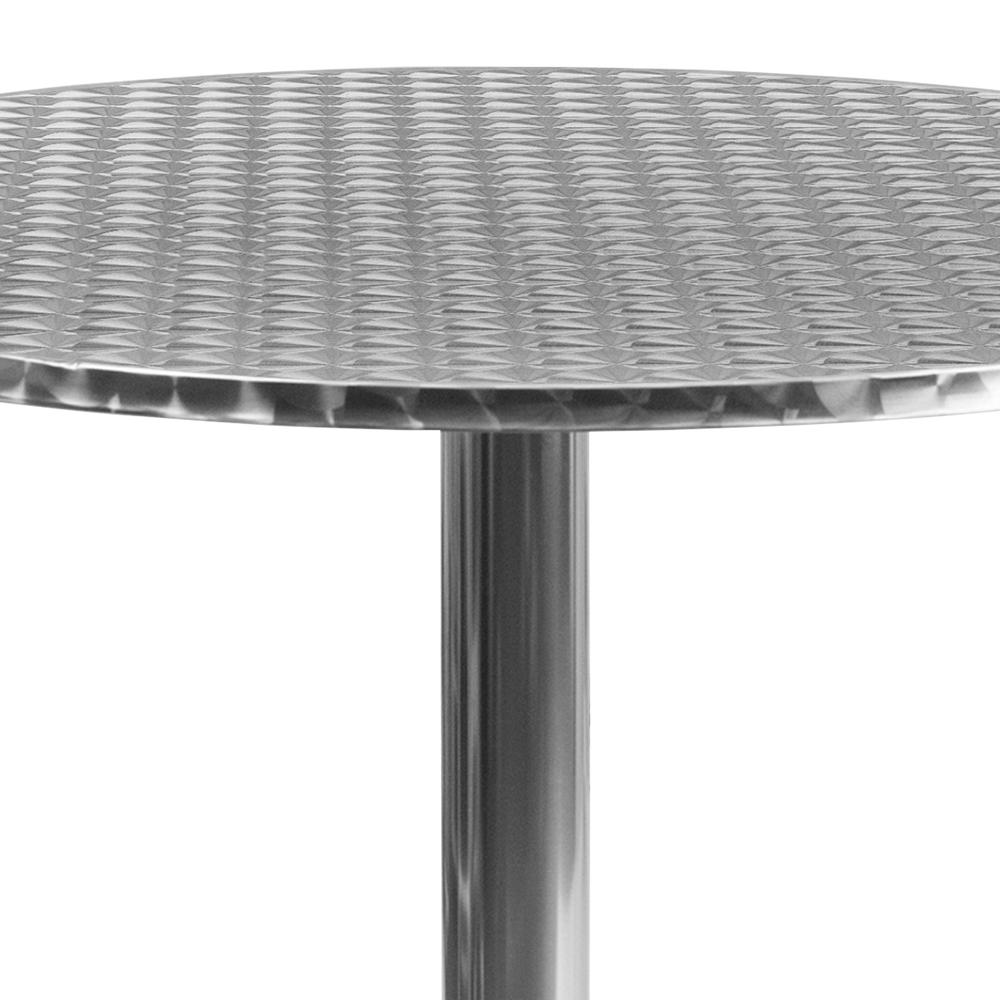 31.5'' Round Aluminum Indoor-Outdoor Table with Base. Picture 2