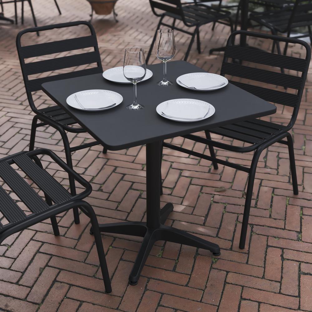 Square Aluminum Table Designed for Indoor and Outdoor Use. Picture 9