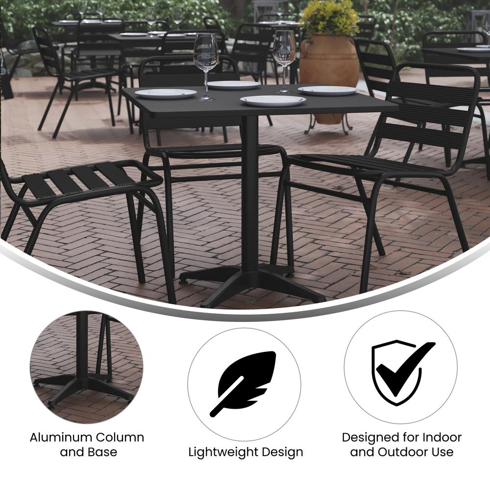 Square Aluminum Table Designed for Indoor and Outdoor Use. Picture 7