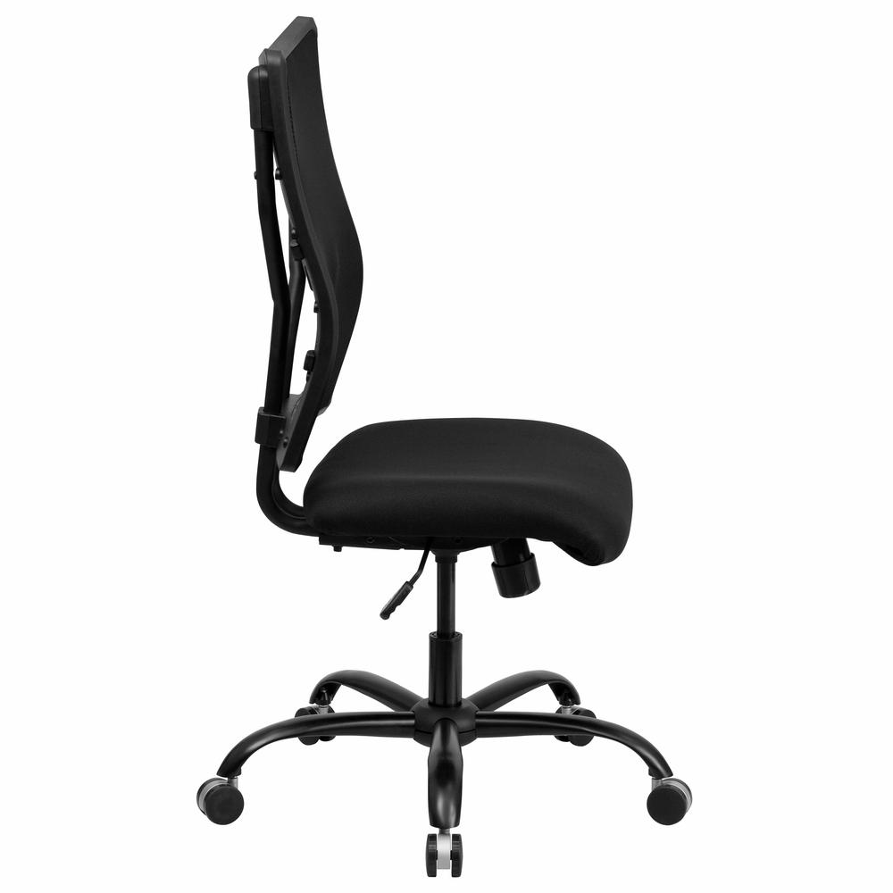 Big & Tall 400 lb. Rated Black Mesh Executive Swivel Ergonomic Office Chair. Picture 2