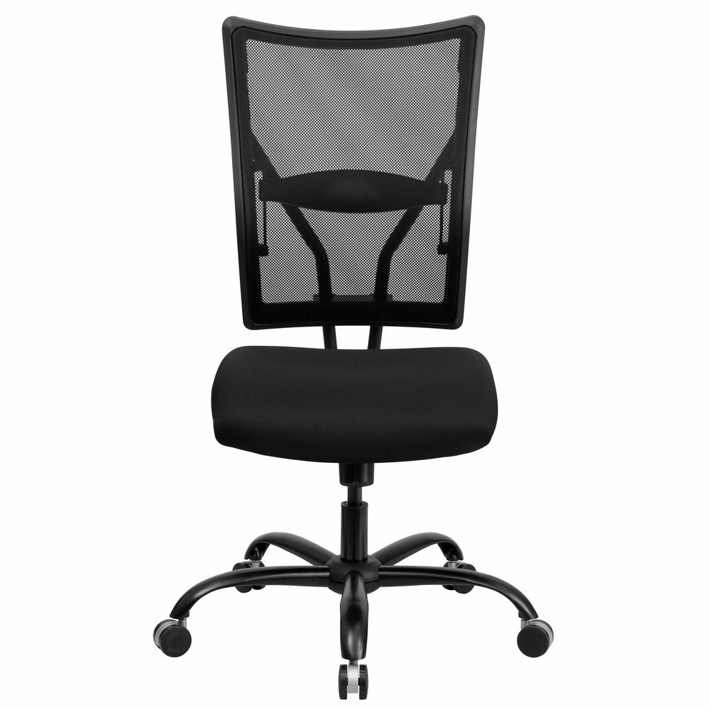 Big & Tall 400 lb. Rated Black Mesh Executive Swivel Ergonomic Office Chair. Picture 4