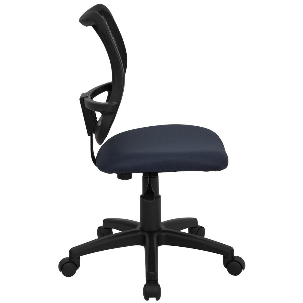 Mid-Back Navy Blue Mesh Swivel Task Office Chair. Picture 2