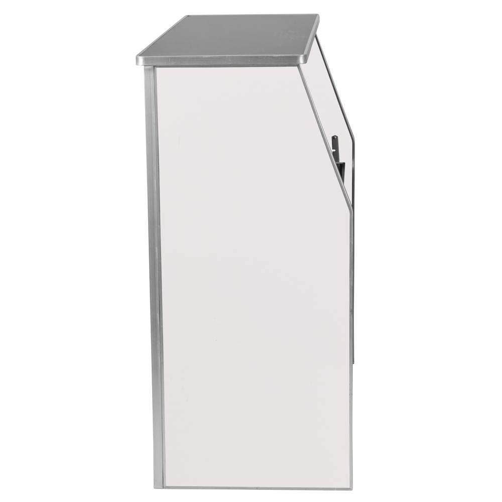 4' White Laminate Foldable Bar - Portable Event Bar. Picture 4