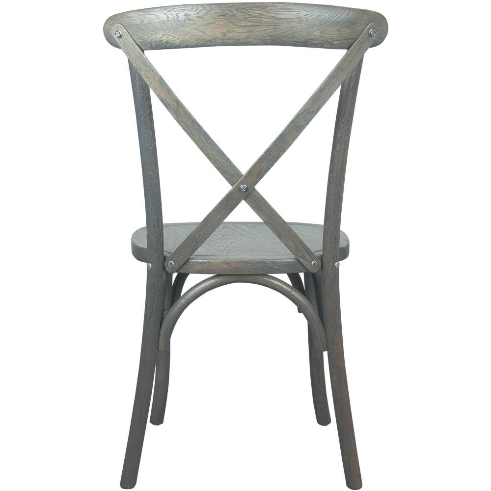 Grey X-Back Chair. Picture 4