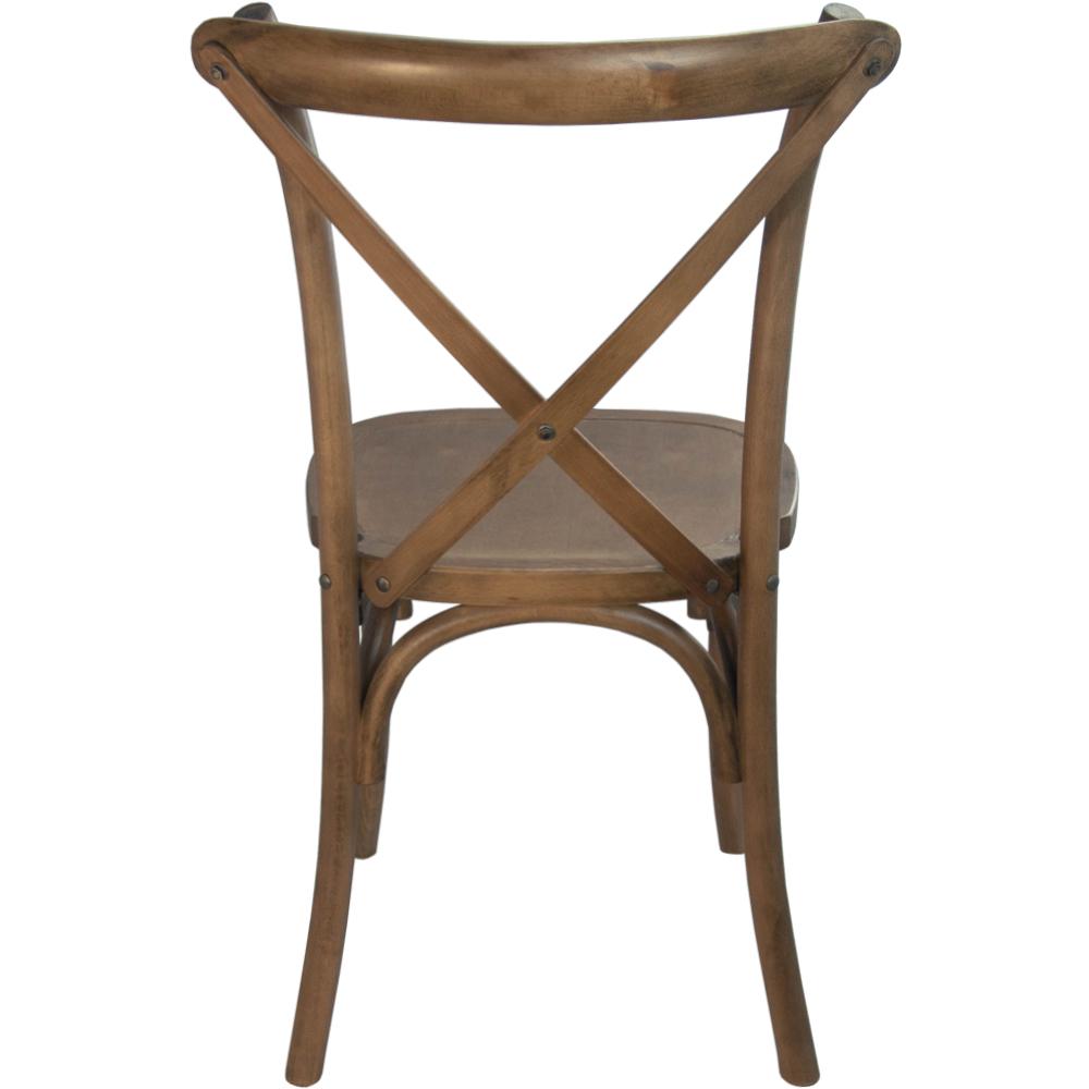 Light Brown X-Back Chair. Picture 9