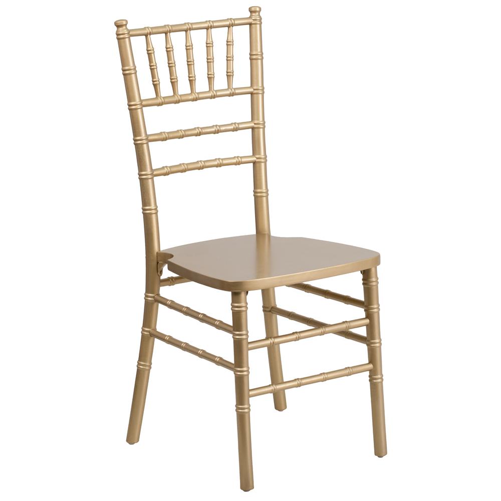 Gold Wood Chiavari Chair. Picture 1