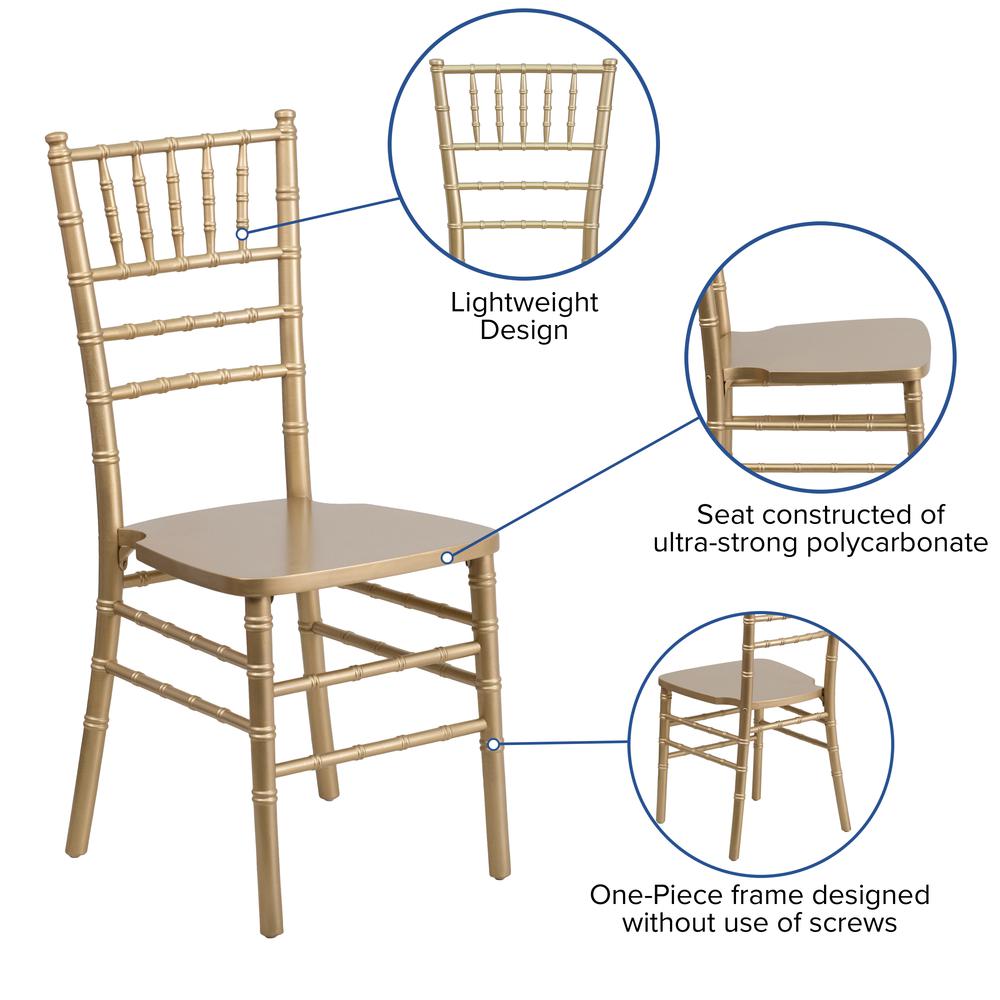 Gold Wood Chiavari Chair. Picture 5
