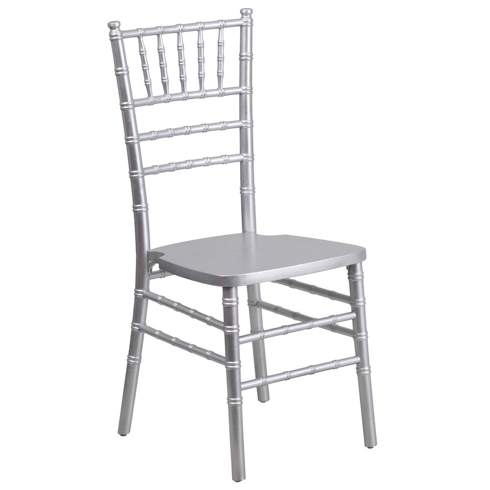 Silver Wood Chiavari Chair. Picture 1
