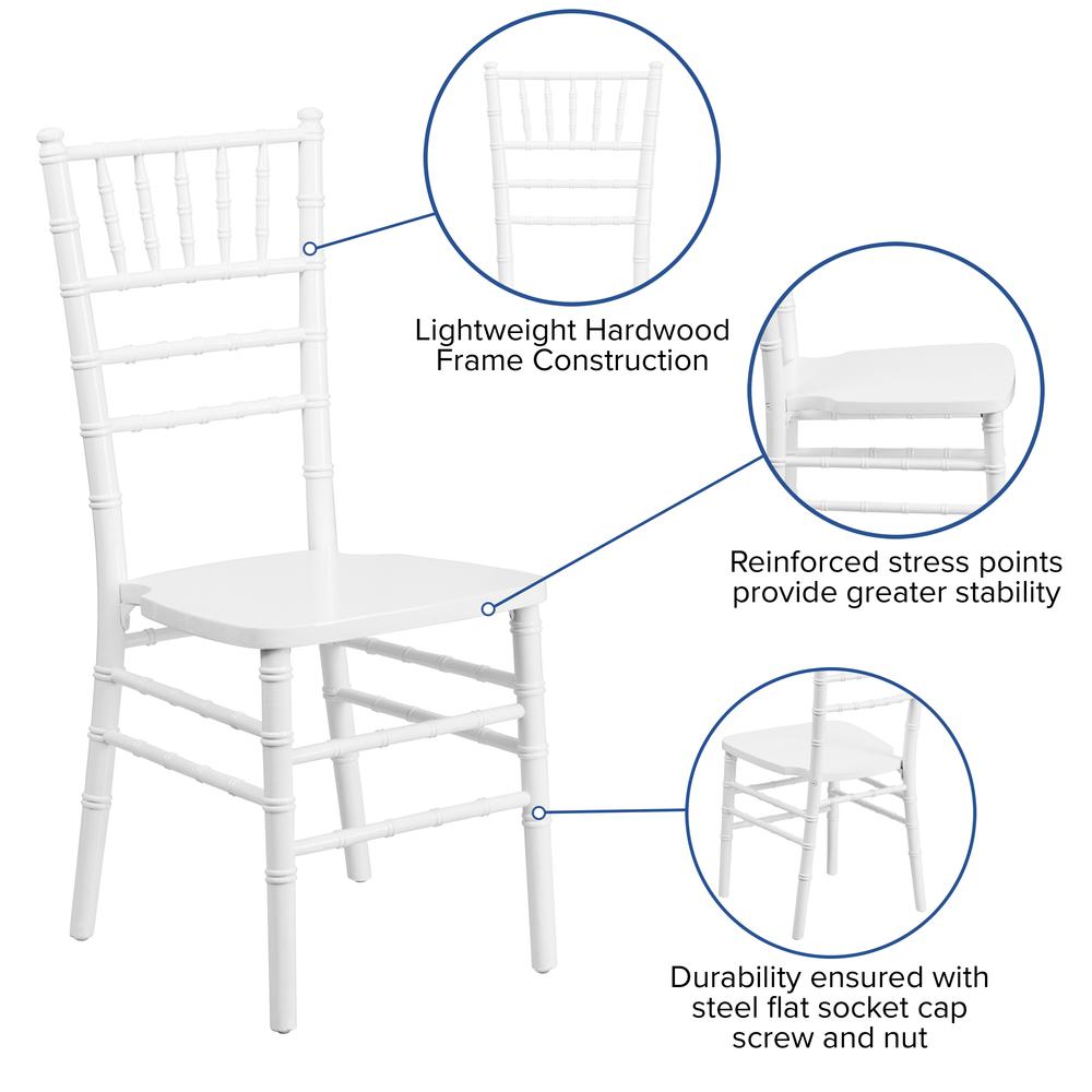 White Wood Chiavari Chair. Picture 9