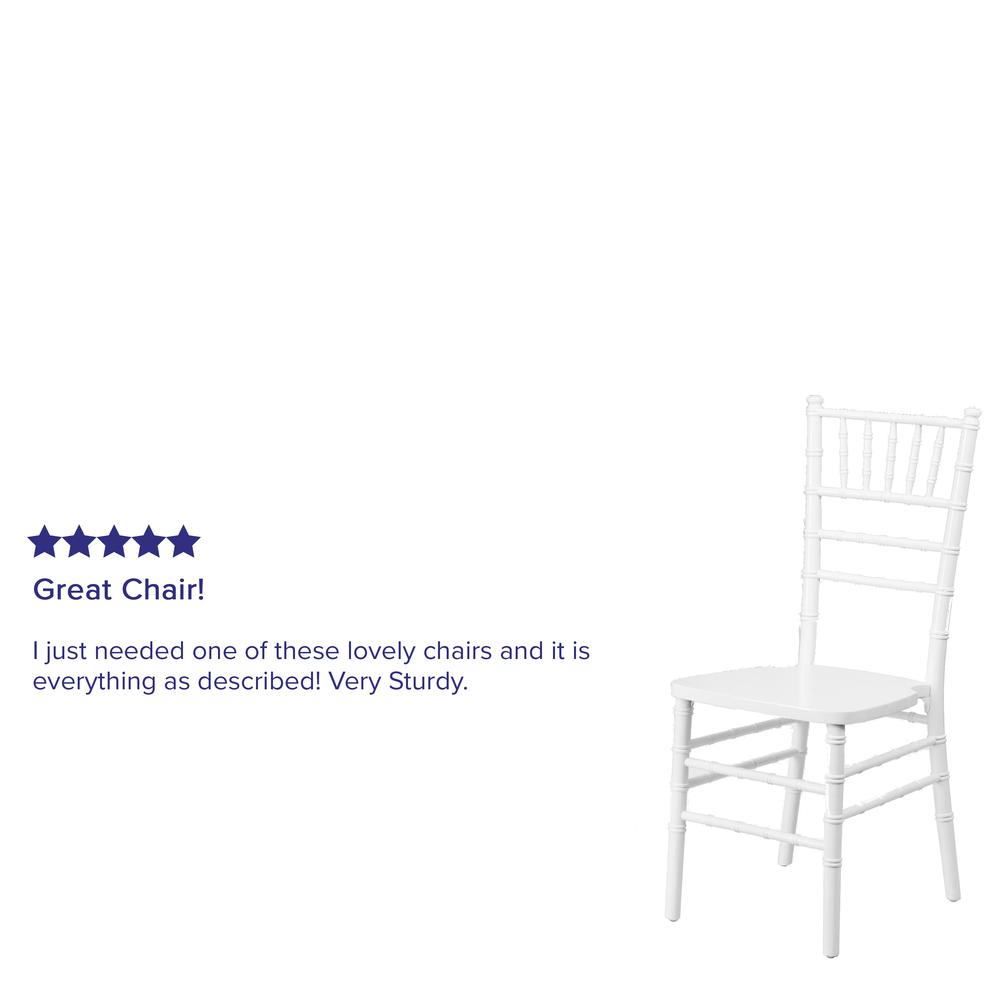 White Wood Chiavari Chair. Picture 13