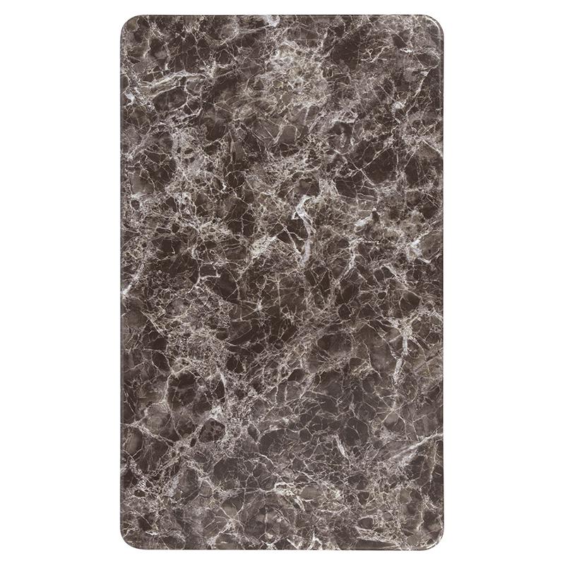 24" x 42" Rectangular Gray Marble Laminate Table Top. Picture 1