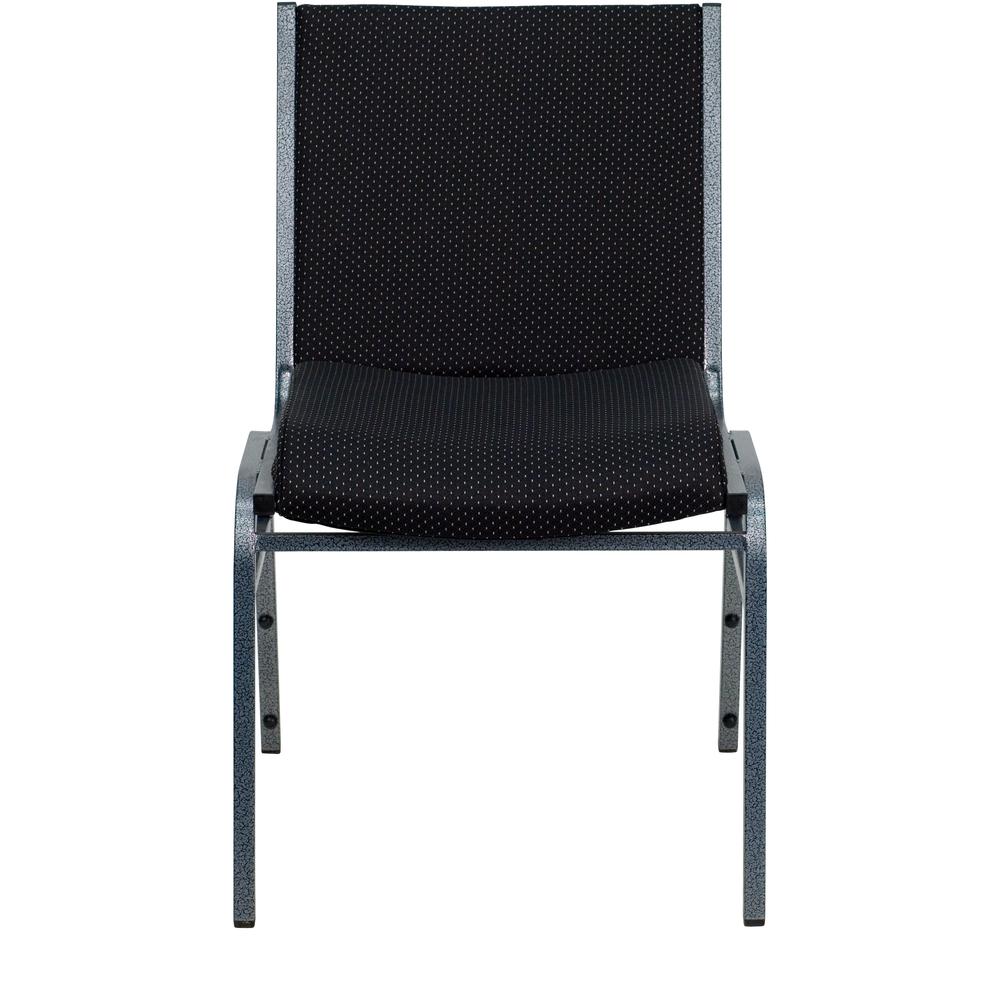 HERCULES Series Heavy Duty Black Dot Fabric Stack Chair. Picture 4