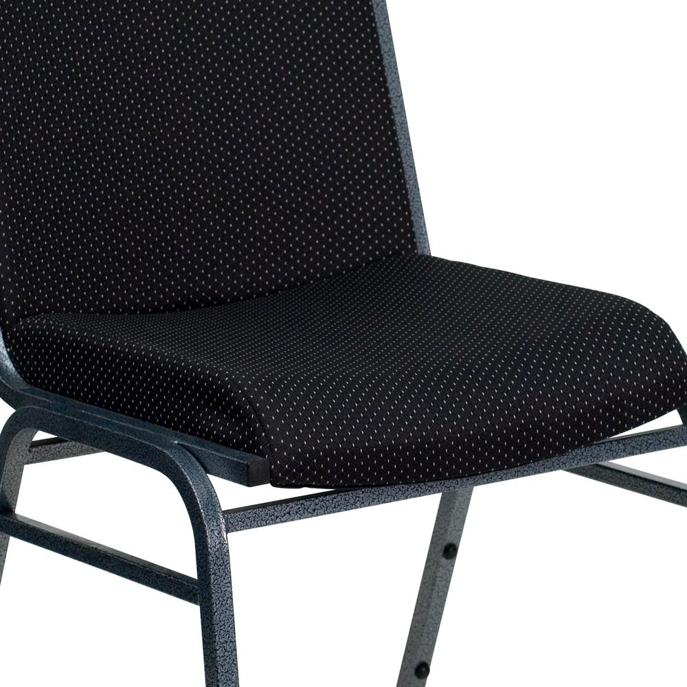 Heavy Duty Black Dot Fabric Stack Chair. Picture 6