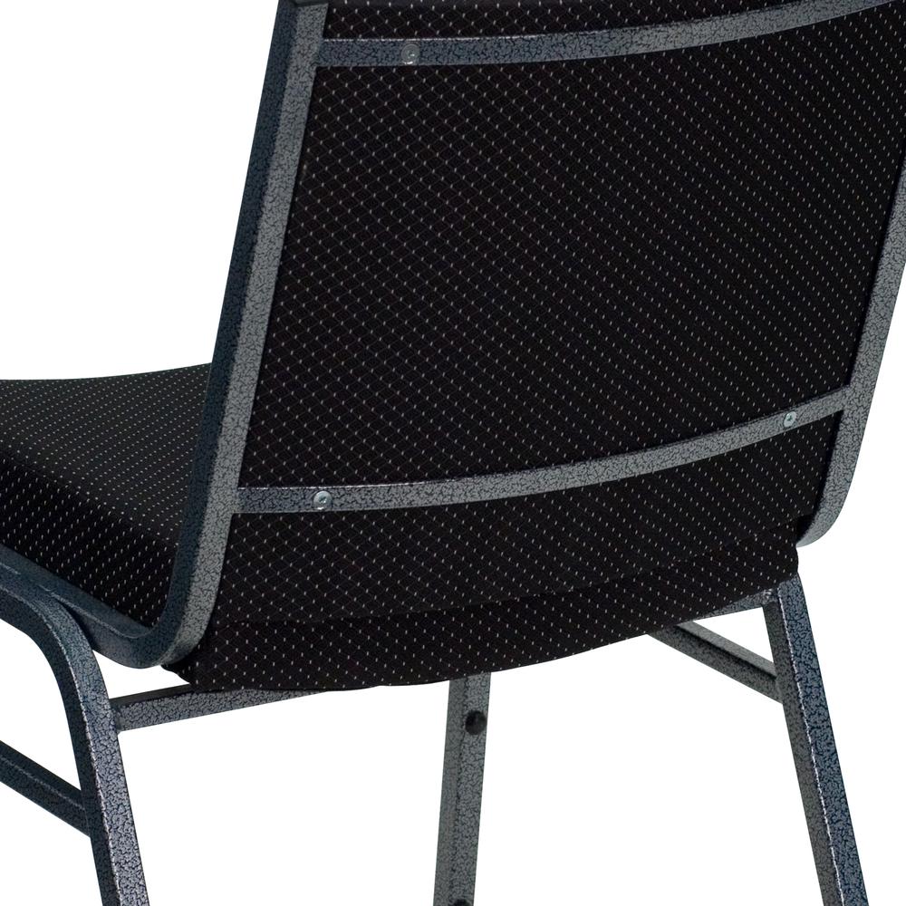 Heavy Duty Black Dot Fabric Stack Chair. Picture 7