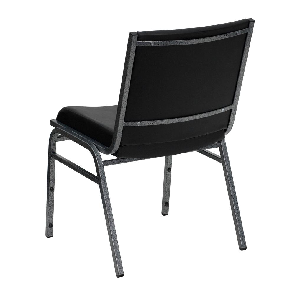 Heavy Duty Black Vinyl Stack Chair. Picture 4